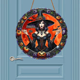 Halloween Wicked Witch Custom Name Wooden Sign Personalized Witchcraft Plaque